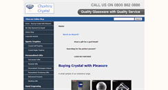 Desktop Screenshot of cheshirecrystal.glass-engraver.co.uk