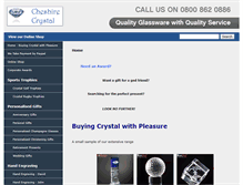 Tablet Screenshot of cheshirecrystal.glass-engraver.co.uk